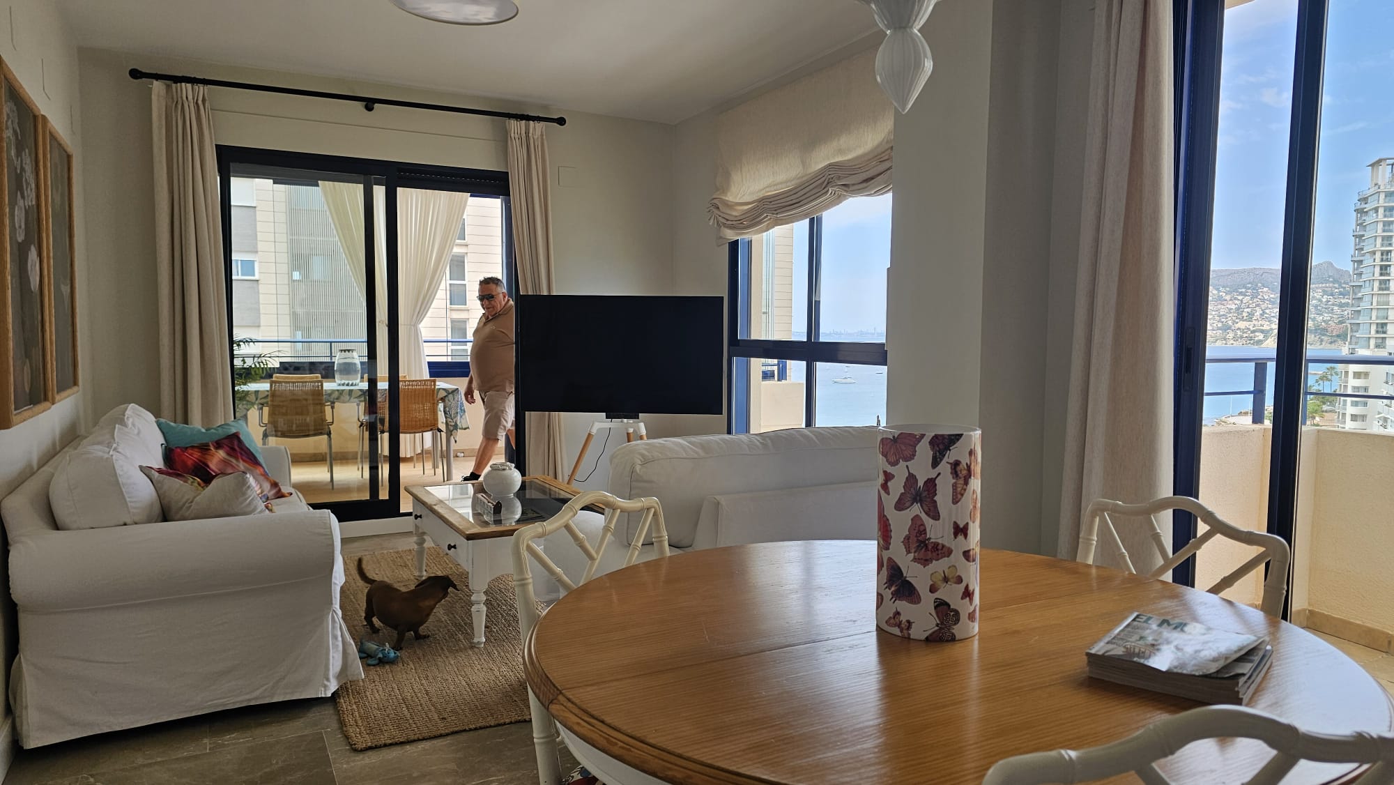 Appartement avec vue sur le rocher et la mer de 2 chambres à Calpe, Alicante